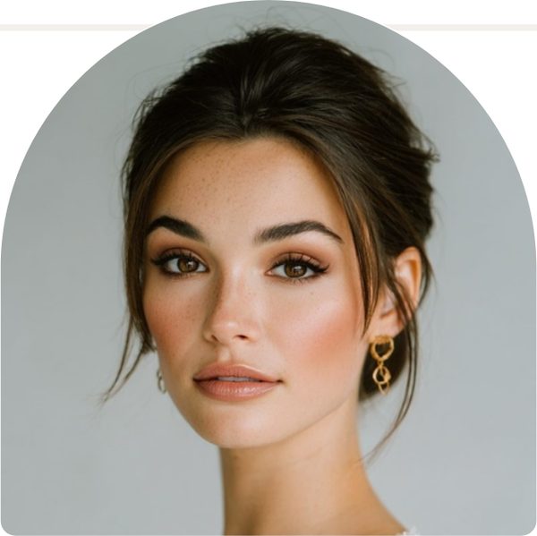 Jenny makeup - eyes focus, neutral lip